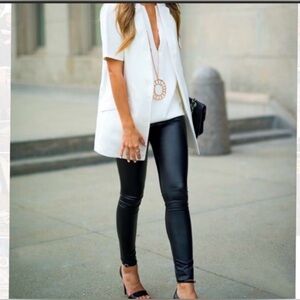 Spanx faux leather leggings.